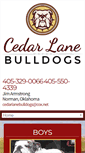 Mobile Screenshot of cedarlanebulldogs.com